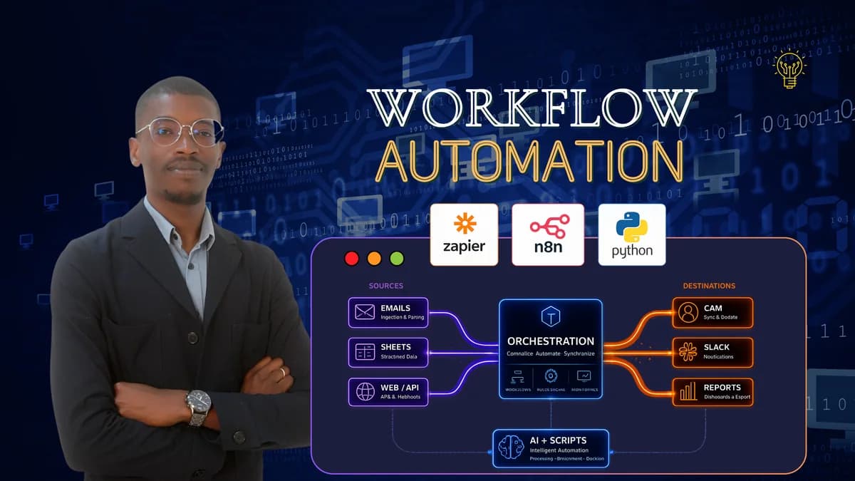I will automate your business and workflows with python, n8n, zapier and ai